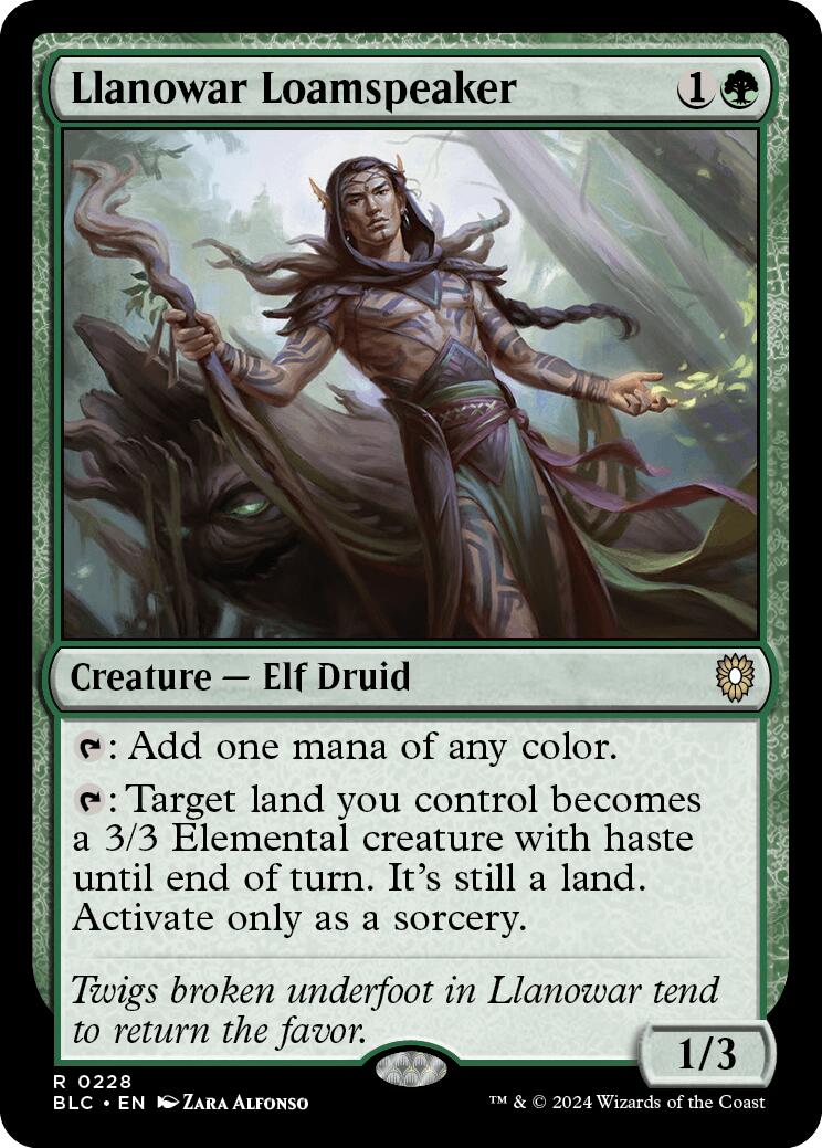 Llanowar Loamspeaker [Bloomburrow Commander] | Good Games North