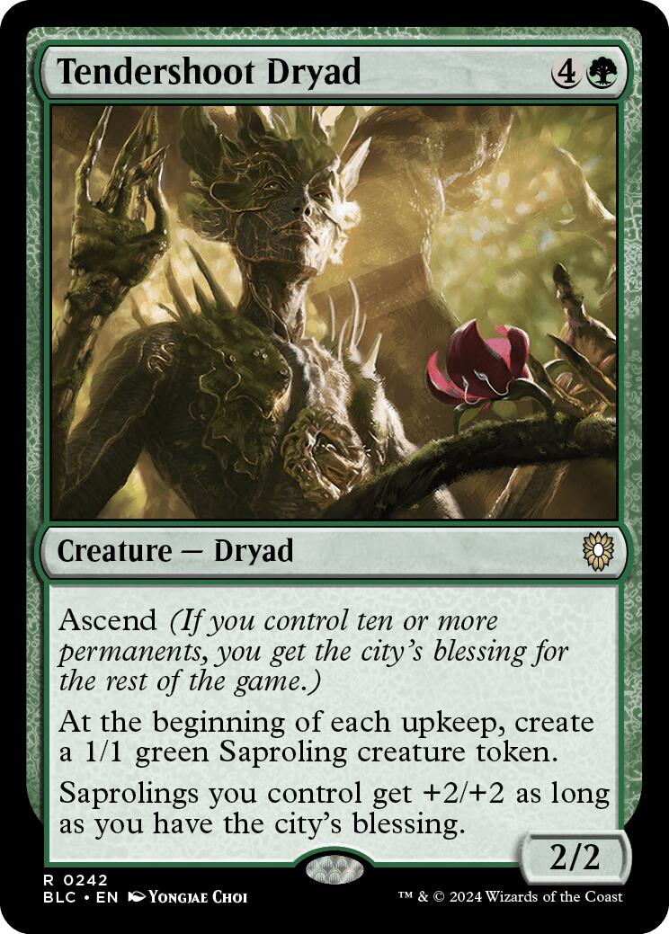 Tendershoot Dryad [Bloomburrow Commander] | Good Games North