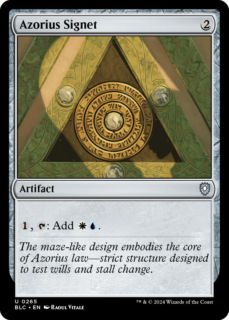 Azorius Signet [Bloomburrow Commander] | Good Games North