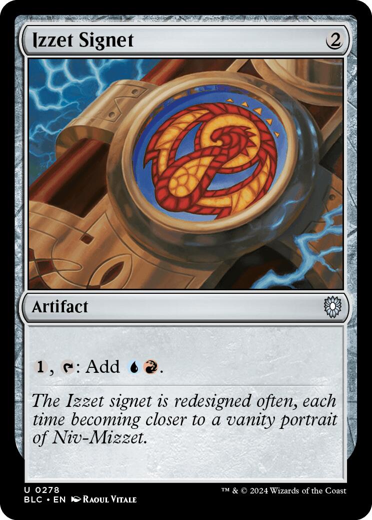 Izzet Signet [Bloomburrow Commander] | Good Games North