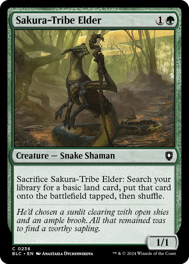 Sakura-Tribe Elder [Bloomburrow Commander] | Good Games North