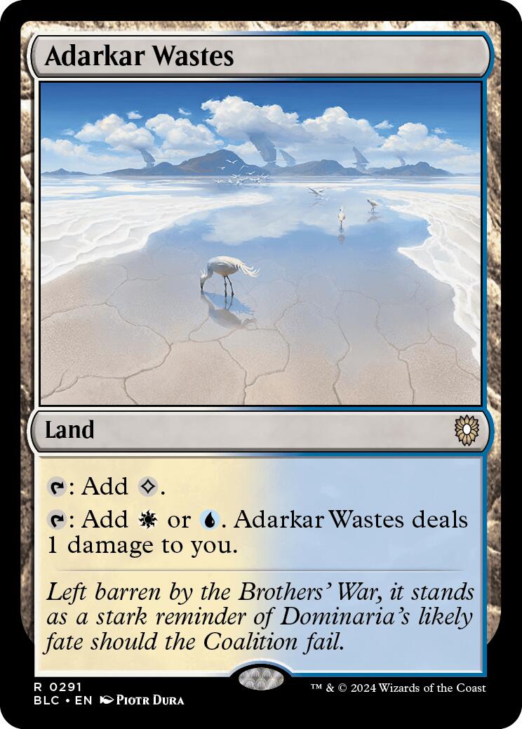 Adarkar Wastes [Bloomburrow Commander] | Good Games North