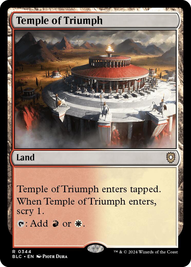 Temple of Triumph [Bloomburrow Commander] | Good Games North