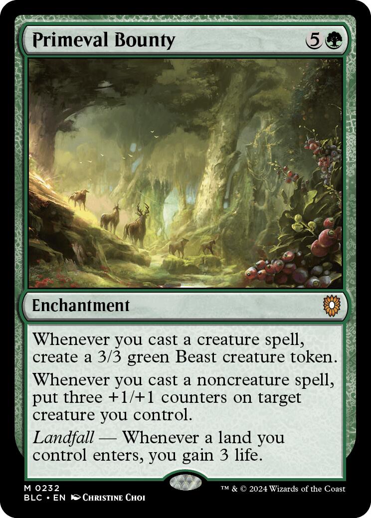Primeval Bounty [Bloomburrow Commander] | Good Games North