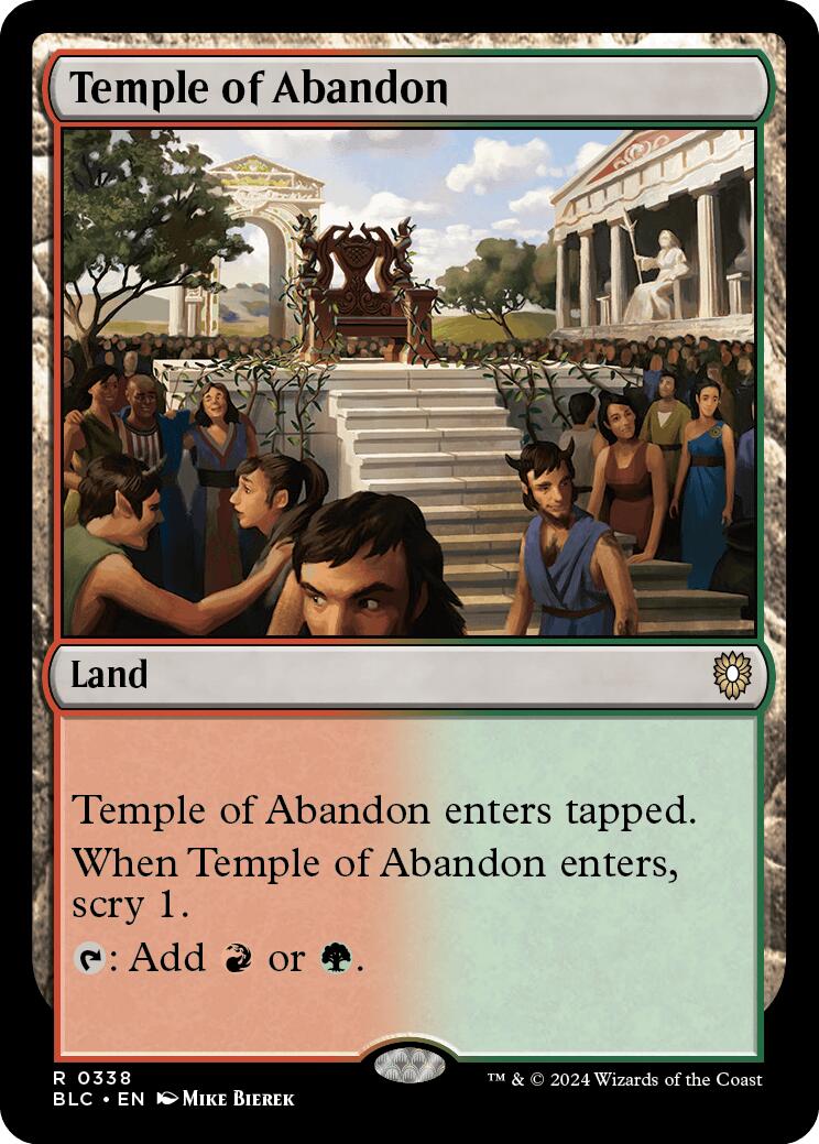 Temple of Abandon [Bloomburrow Commander] | Good Games North