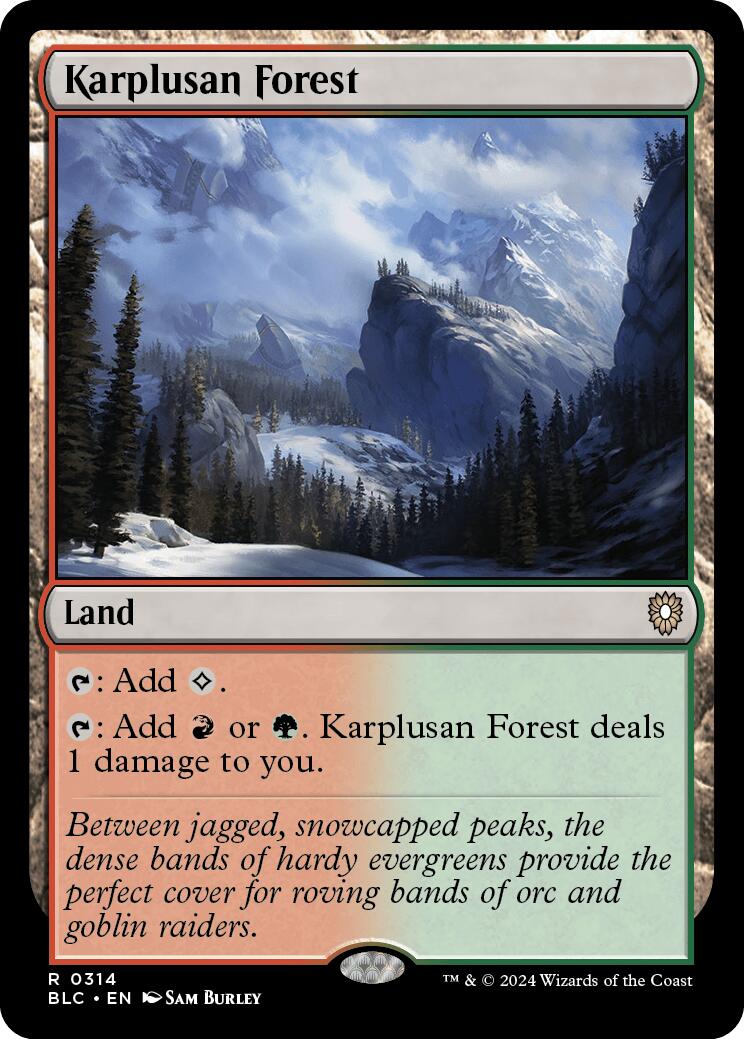 Karplusan Forest [Bloomburrow Commander] | Good Games North