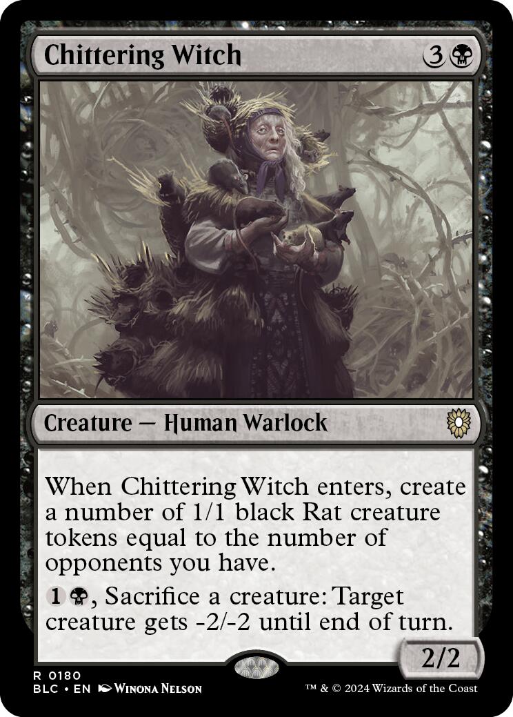 Chittering Witch [Bloomburrow Commander] | Good Games North