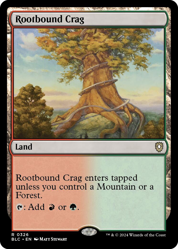 Rootbound Crag [Bloomburrow Commander] | Good Games North
