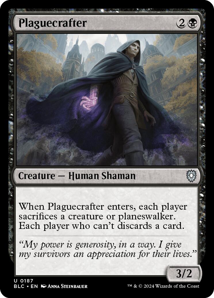 Plaguecrafter [Bloomburrow Commander] | Good Games North