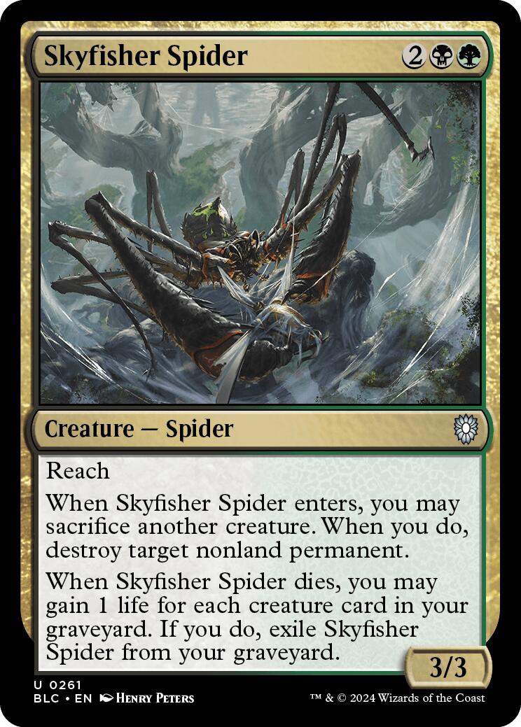 Skyfisher Spider [Bloomburrow Commander] | Good Games North