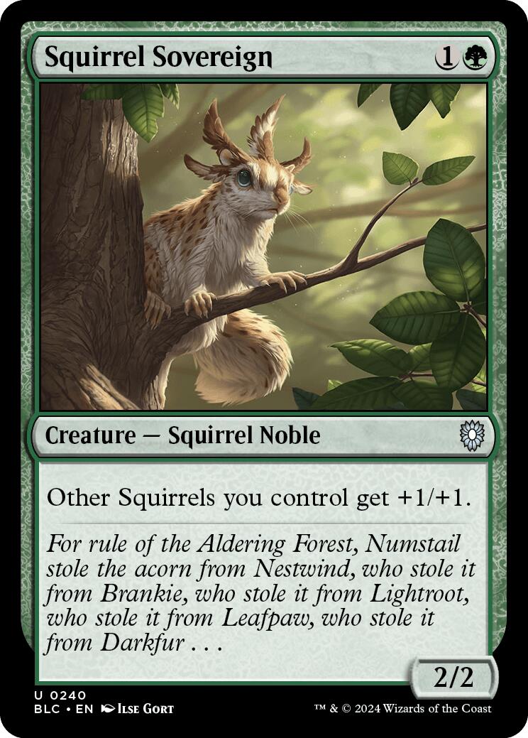 Squirrel Sovereign [Bloomburrow Commander] | Good Games North