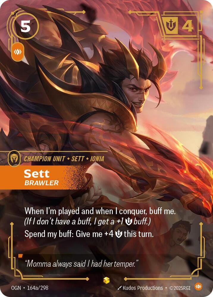 Sett Brawler Alternate Art (Origins)  - Foil | Good Games North