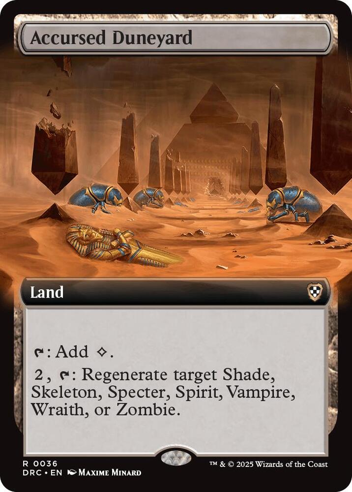 Accursed Duneyard Extended Art (Commander: Aetherdrift)  | Good Games North