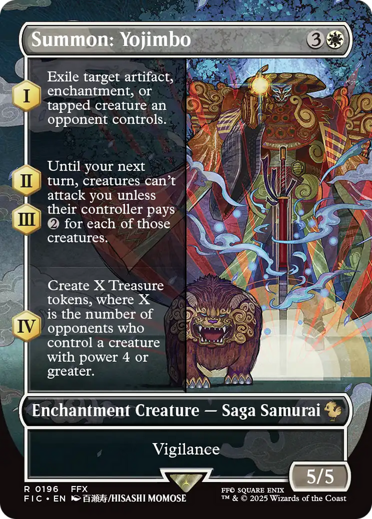 Summon: Yojimbo (Borderless) [FINAL FANTASY Commander] | Good Games North