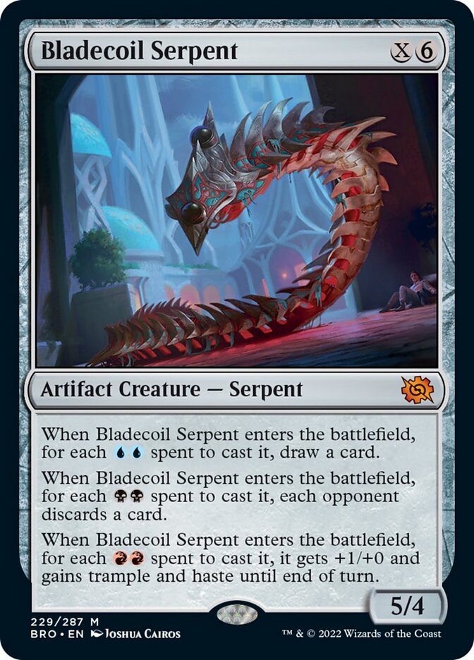 Bladecoil Serpent (Promo Pack) [The Brothers' War Promos] | Good Games North