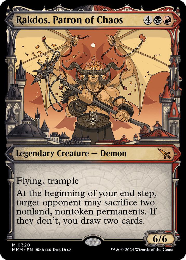 Rakdos Patron of Chaos Showcase 0320 (Murders at Karlov Manor)  | Good Games North