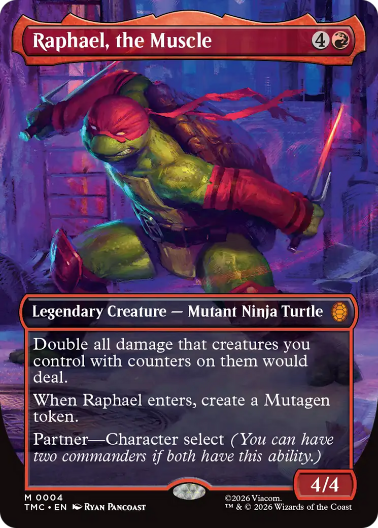 Raphael, the Muscle (Borderless) [Teenage Mutant Ninja Turtles Commander] | Good Games North
