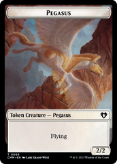Copy (54) // Pegasus Double-Sided Token [Commander Masters Tokens] | Good Games North