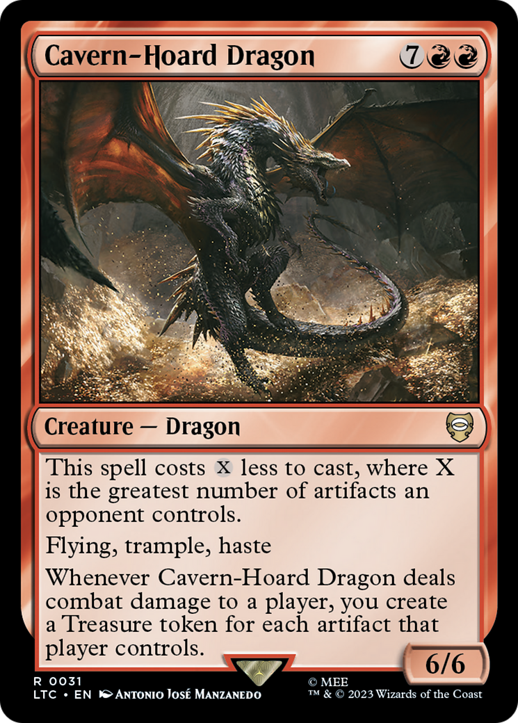 Cavern-Hoard Dragon [The Lord of the Rings: Tales of Middle-Earth Commander] | Good Games North