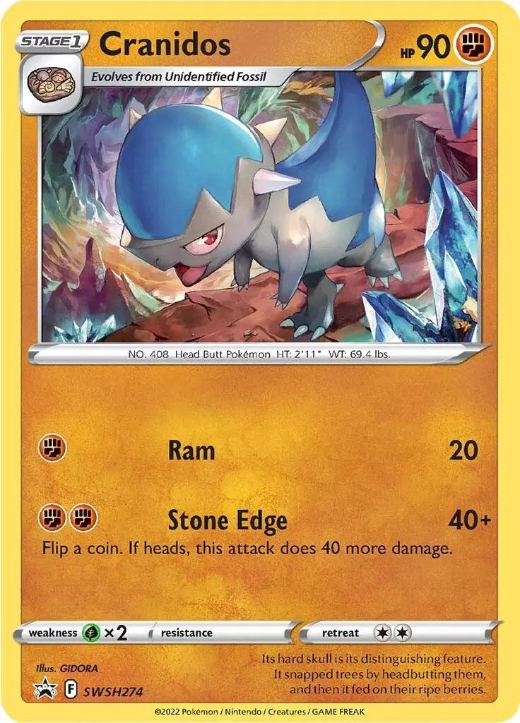 Cranidos (SWSH274) [Sword & Shield: Black Star Promos] | Good Games North