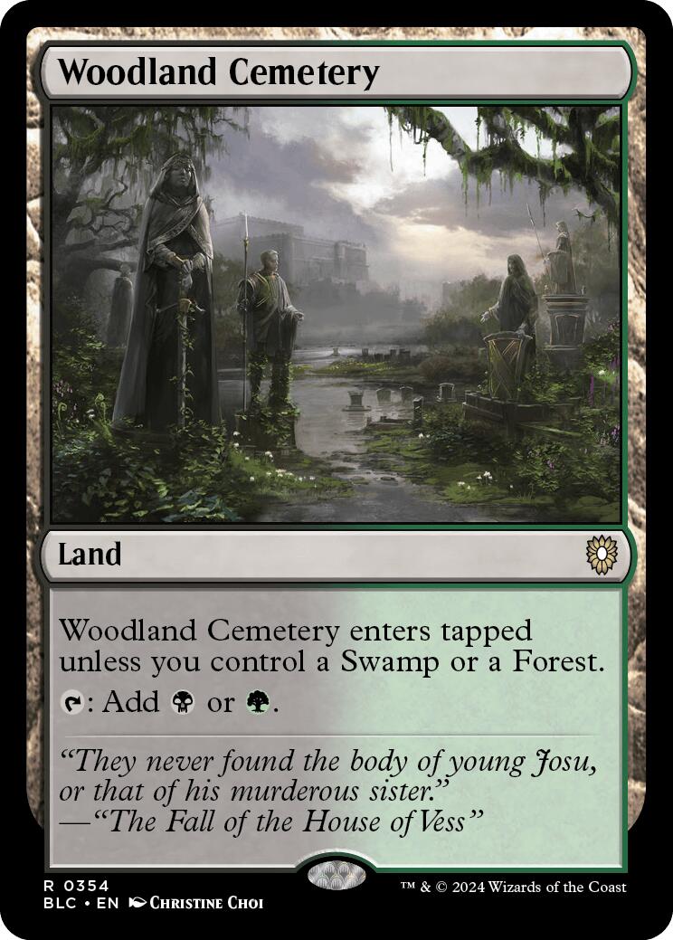 Woodland Cemetery [Bloomburrow Commander] | Good Games North