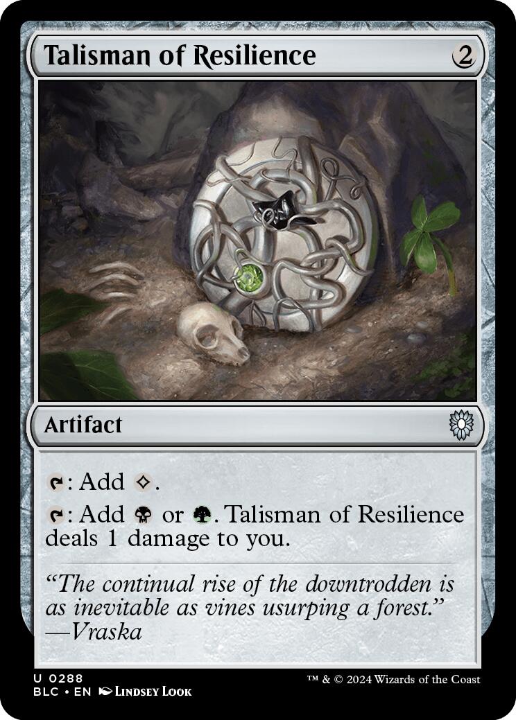 Talisman of Resilience [Bloomburrow Commander] | Good Games North