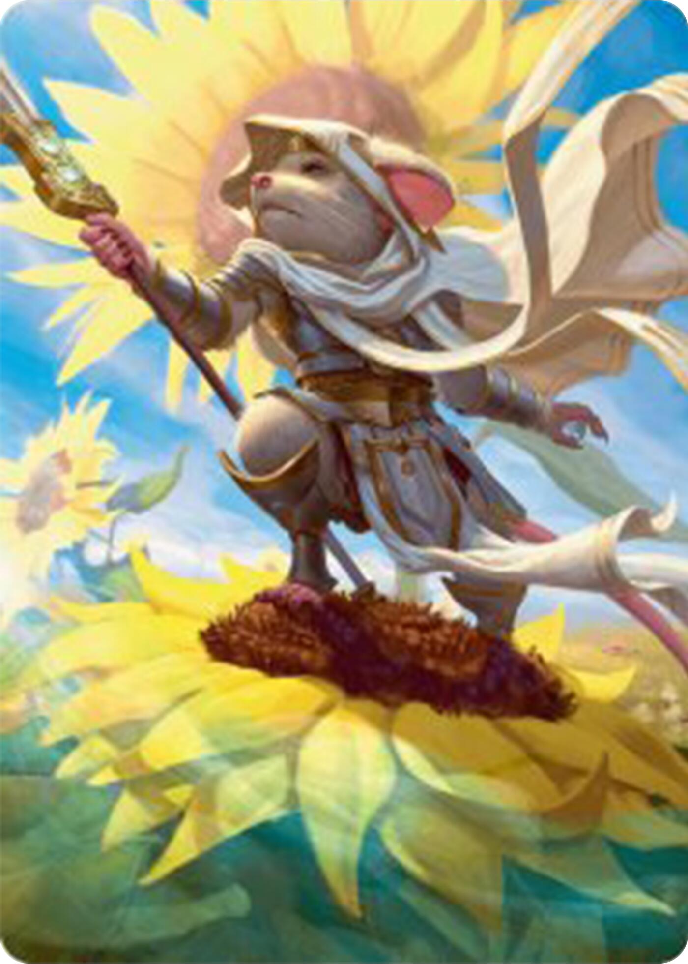 Elspeth, Sun's Champion Art Card [Bloomburrow Art Series] | Good Games North