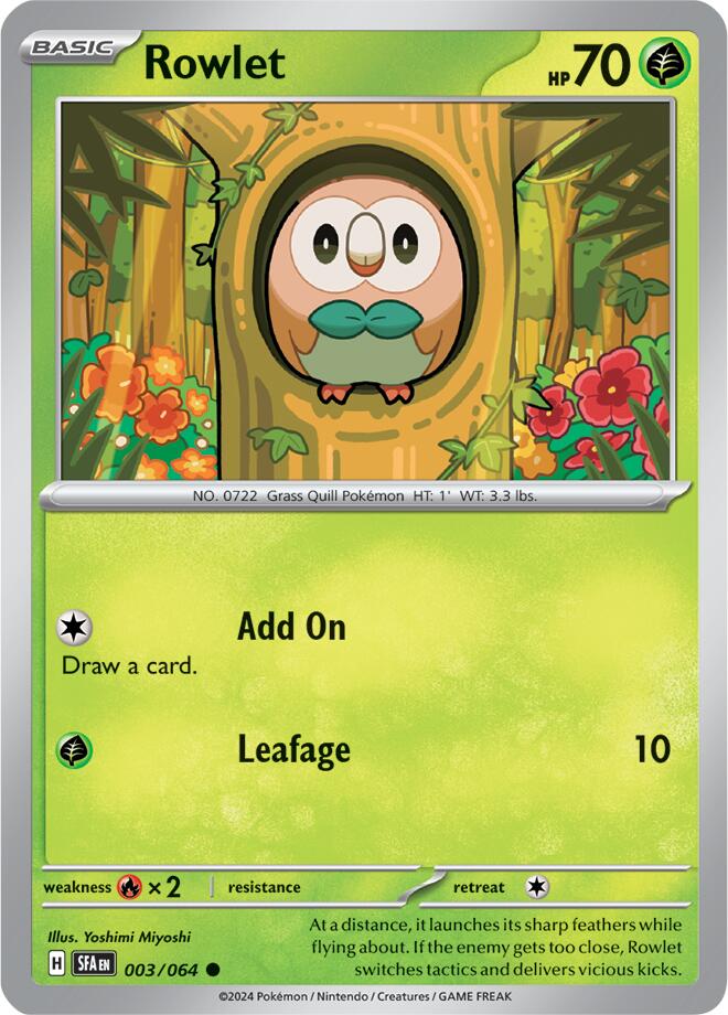Rowlet (003/064) [Scarlet & Violet: Shrouded Fable] | Good Games North