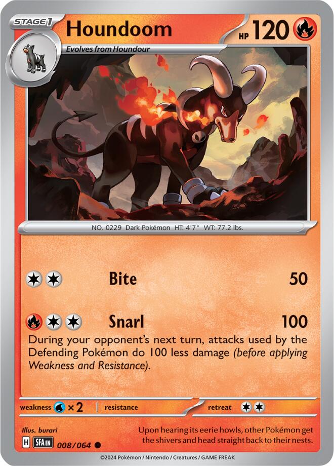 Houndoom (008/064) [Scarlet & Violet: Shrouded Fable] | Good Games North