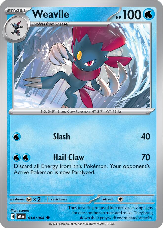 Weavile (014/064) [Scarlet & Violet: Shrouded Fable] | Good Games North