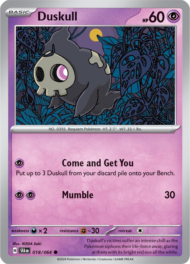 Duskull (018/064) [Scarlet & Violet: Shrouded Fable] | Good Games North