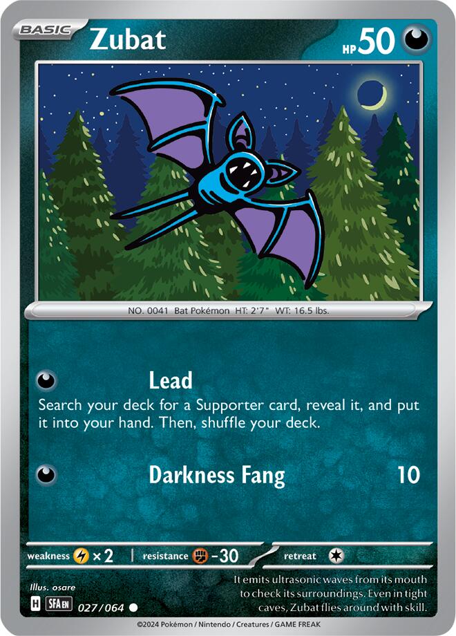 Zubat (027/064) [Scarlet & Violet: Shrouded Fable] | Good Games North