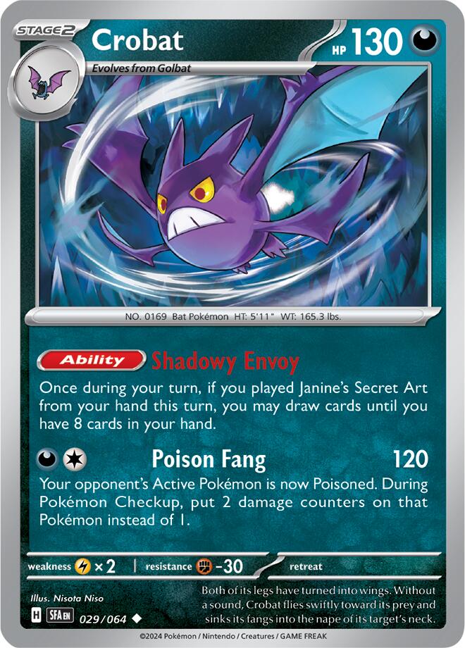 Crobat (029/064) [Scarlet & Violet: Shrouded Fable] | Good Games North