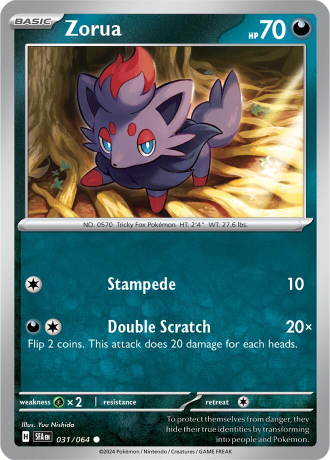 Zorua (031/064) [Scarlet & Violet: Shrouded Fable] | Good Games North