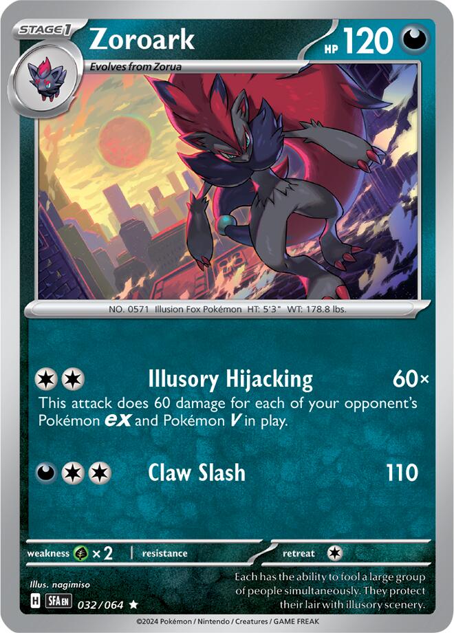 Zoroark (032/064) [Scarlet & Violet: Shrouded Fable] | Good Games North