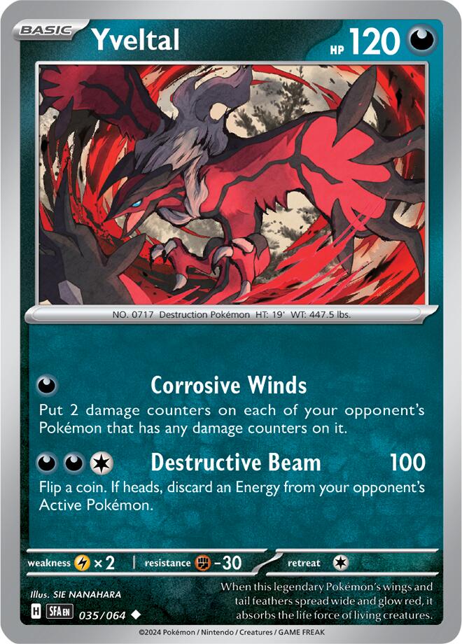 Yveltal (035/064) [Scarlet & Violet: Shrouded Fable] | Good Games North