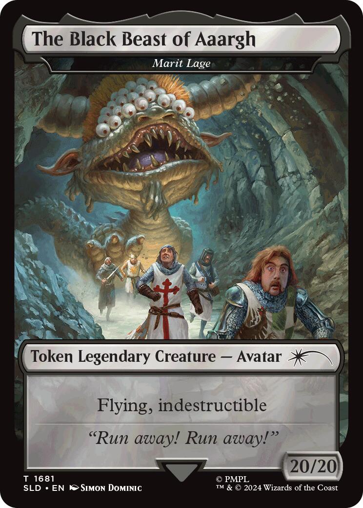The Black Beast of Aaargh - Marit Lage Token [Secret Lair Drop Series] | Good Games North