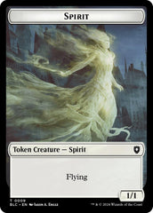 Spirit // Faerie Double-Sided Token [Bloomburrow Commander Tokens] | Good Games North