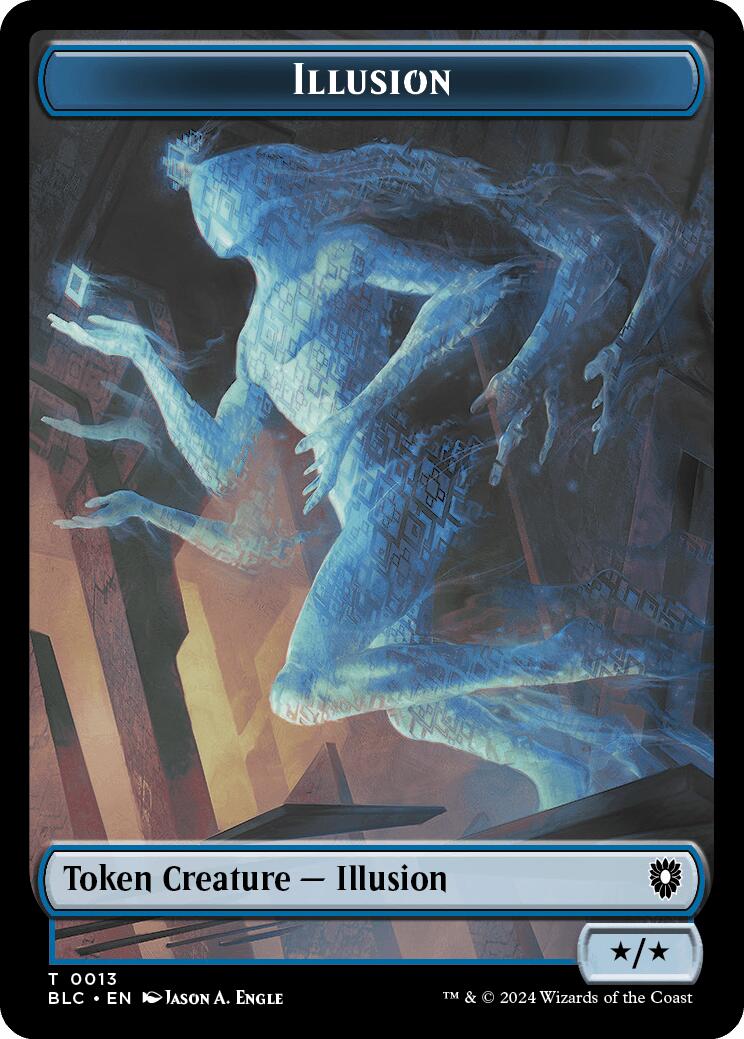Illusion // Goblin Double-Sided Token [Bloomburrow Commander Tokens] | Good Games North