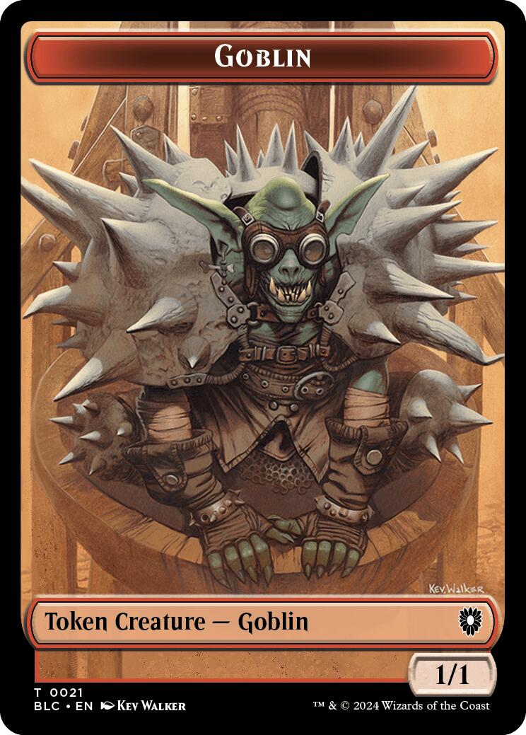 Goblin // Thopter Double-Sided Token [Bloomburrow Commander Tokens] | Good Games North