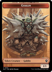 Goblin // Thopter Double-Sided Token [Bloomburrow Commander Tokens] | Good Games North