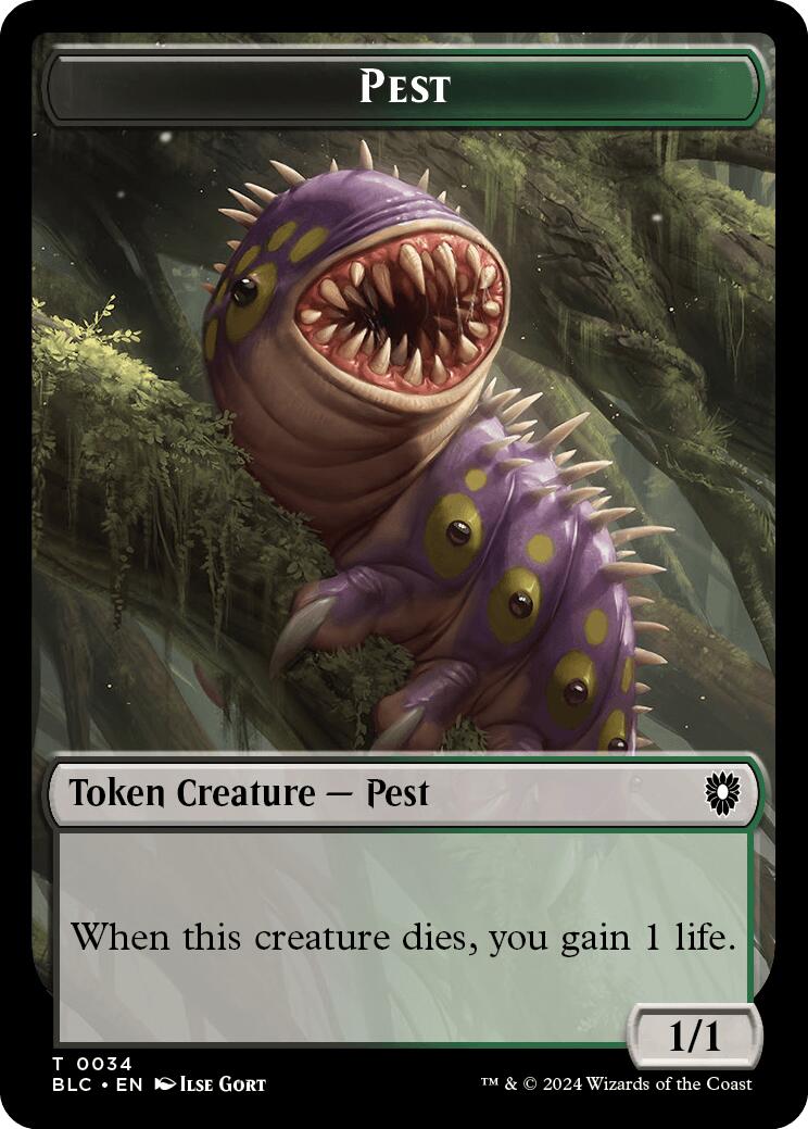 Pest // Shapeshifter Double-Sided Token [Bloomburrow Commander Tokens] | Good Games North
