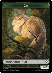 Cat // Treasure Double-Sided Token [Bloomburrow Commander Tokens] | Good Games North