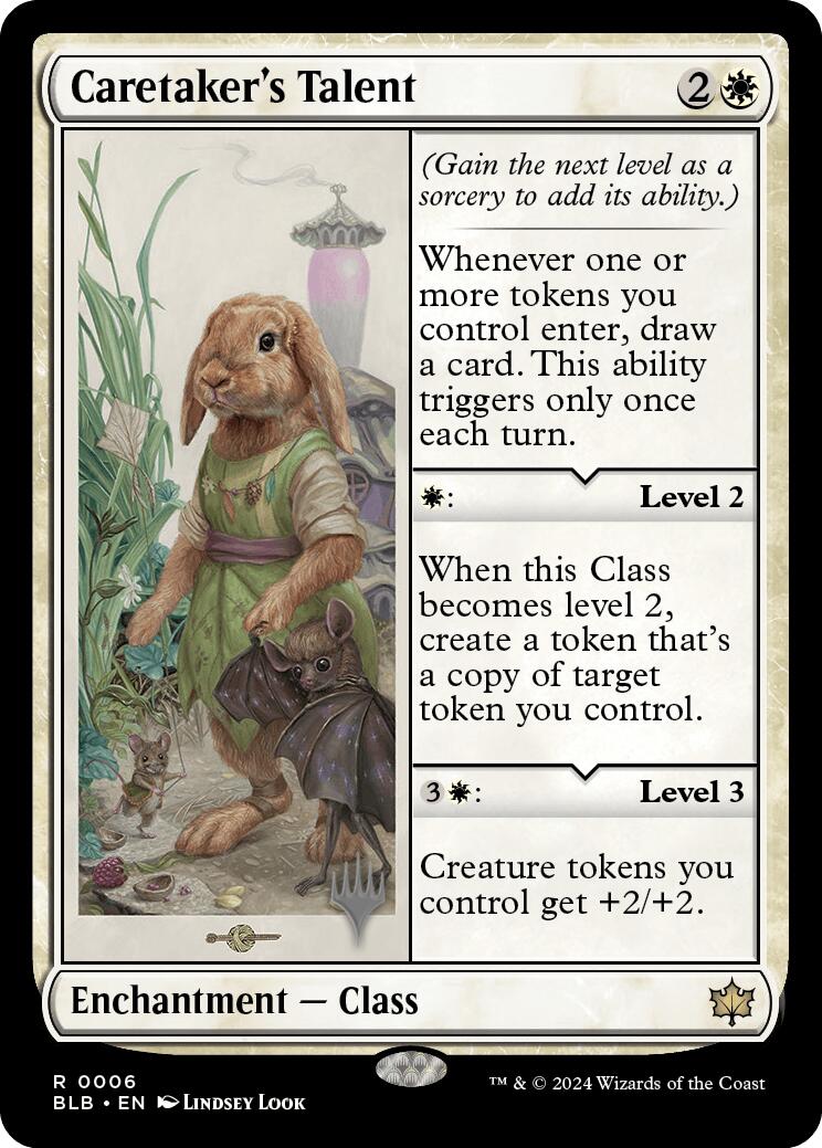 Caretaker's Talent (Promo Pack) [Bloomburrow Promos] | Good Games North