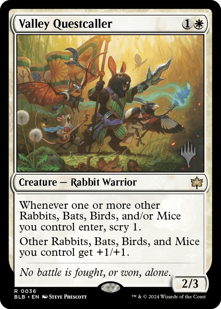 Valley Questcaller (Promo Pack) [Bloomburrow Promos] | Good Games North