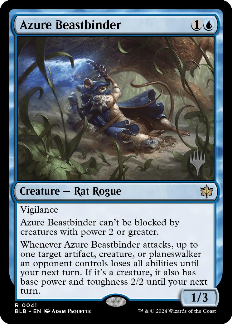 Azure Beastbinder (Promo Pack) [Bloomburrow Promos] | Good Games North