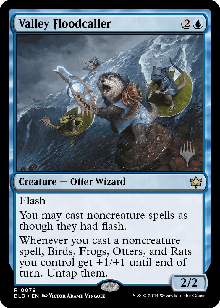 Valley Floodcaller (Promo Pack) [Bloomburrow Promos] | Good Games North