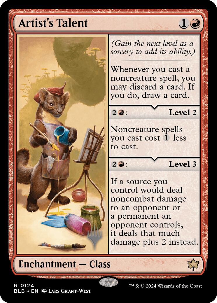 Artist's Talent (Promo Pack) [Bloomburrow Promos] | Good Games North