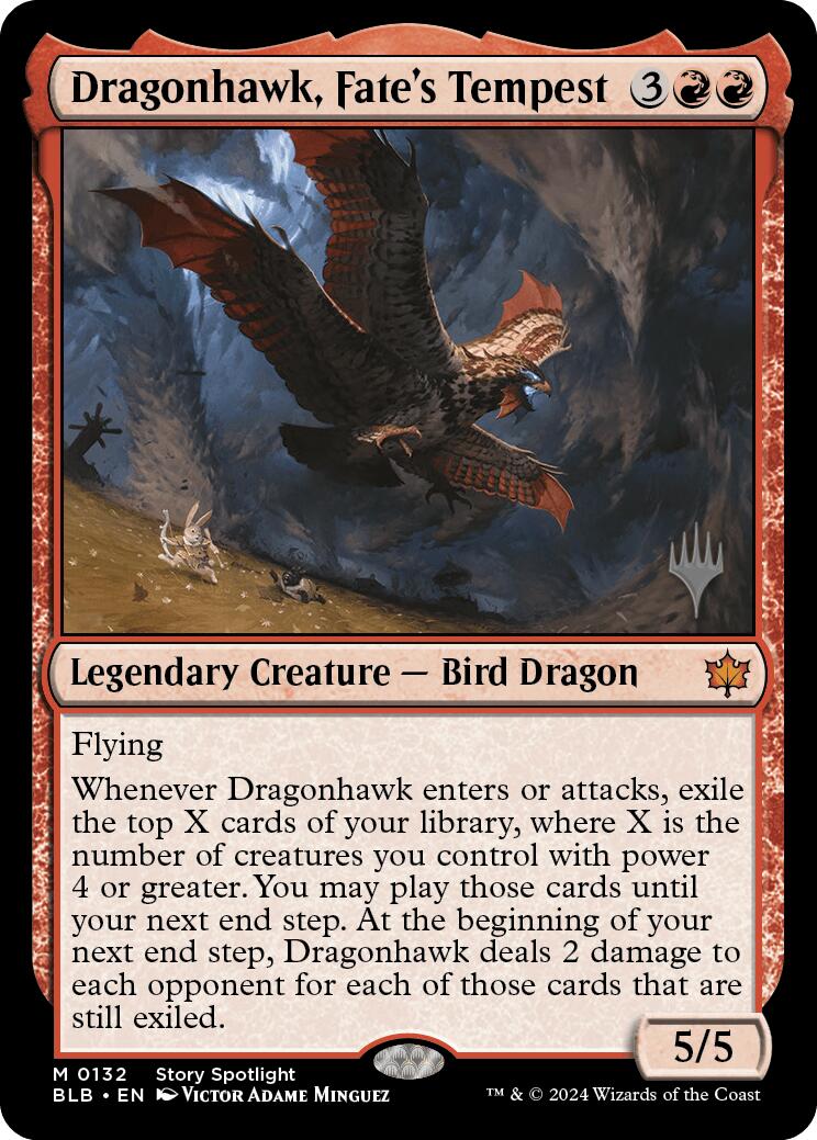 Dragonhawk, Fate's Tempest (Promo Pack) [Bloomburrow Promos] | Good Games North