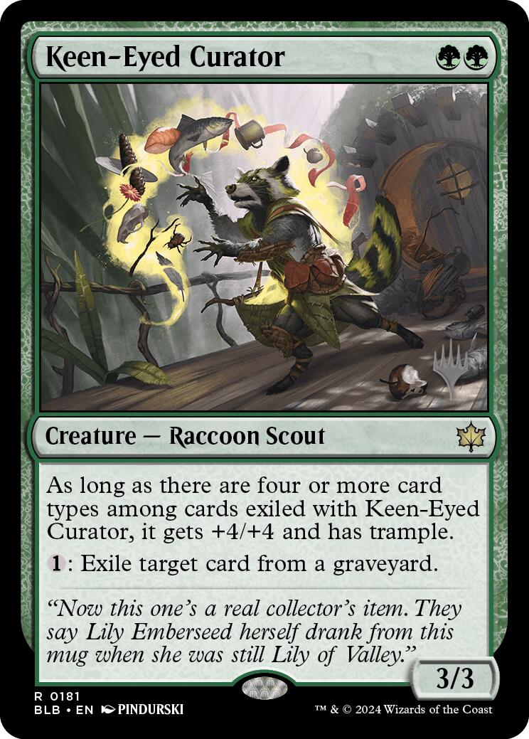 Keen-Eyed Curator (Promo Pack) [Bloomburrow Promos] | Good Games North